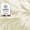 FabricLA | Faux Fur Fabric Square | 12" X 12" Inch Wide Pre-Cut Shaggy | Fake Fur Fabric | DIY, Craft Fur Decoration, Fashion Accessory, Hobby | Off White